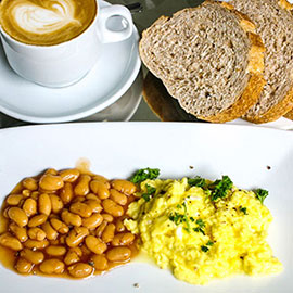 Baked Beans with Scrambled Egg