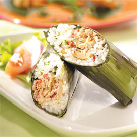 Nasi Bakar Mackerel